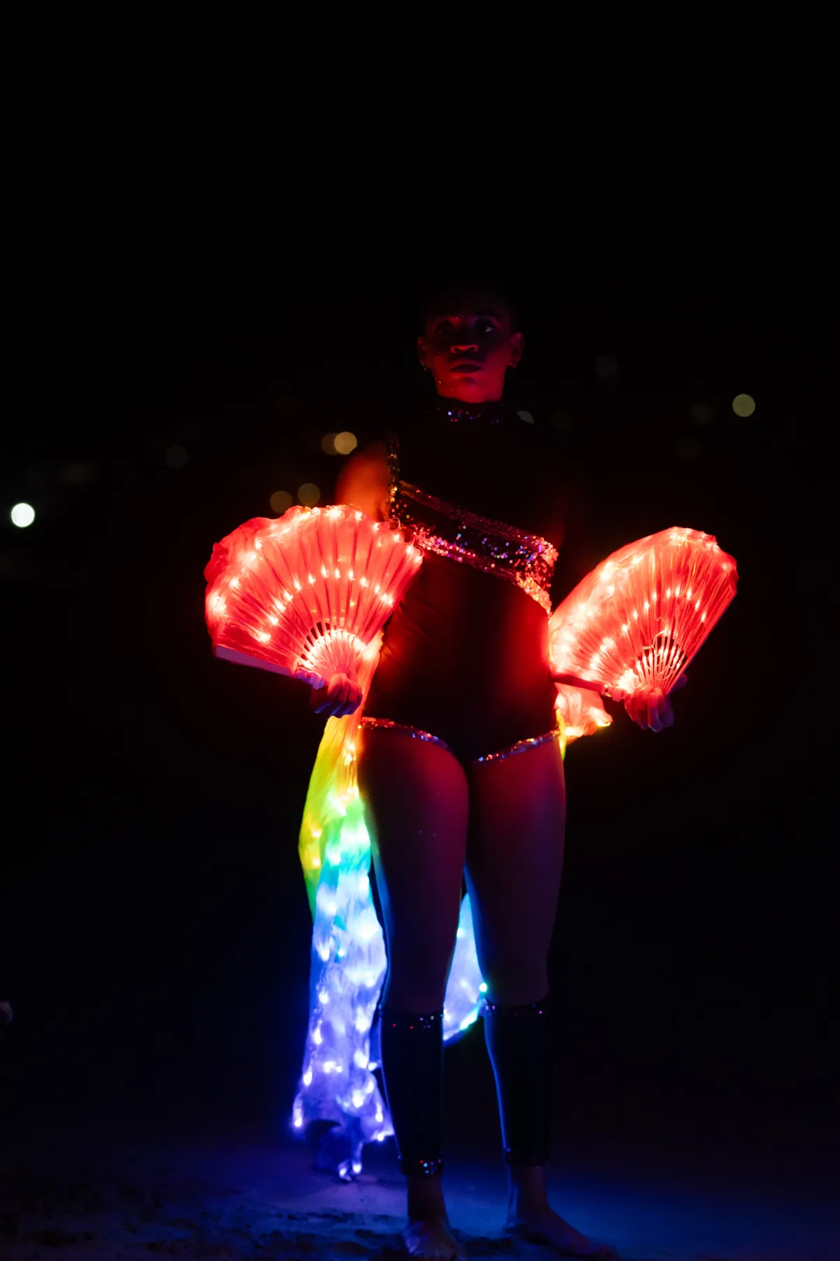LED Caribbean entertainment for a wedding evening reception